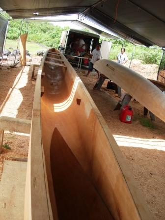 Hawaiian Canoe in Progress